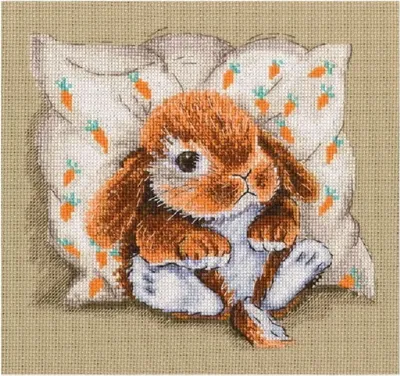 Produktbild von RTO Kreuzstich Set "Kleiner Hase", Zählmuster, 17,5x16cm