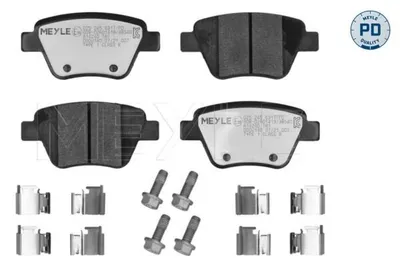 Produktbild von MEYLE 025 245 6317/PD Bremsbeläge Hinten für VW GOLF VI (5K1) TOURAN (1T1, 1T2) Caddy III Kombi (2KB, 2KJ, 2CB, 2CJ) für AUDI A3 Sportback (8PA)