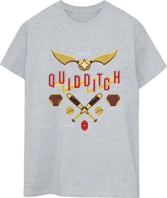 Produktbild von Harry Potter - "Quidditch Golden Snitch" T-Shirt für Damen BI28103 (3XL) (Grau)
