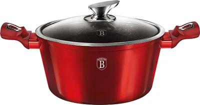 Obrázek produktu pro BERLINGER HAUS RED METALLIC LINE GRANITE COOK 20 cm BH-1256