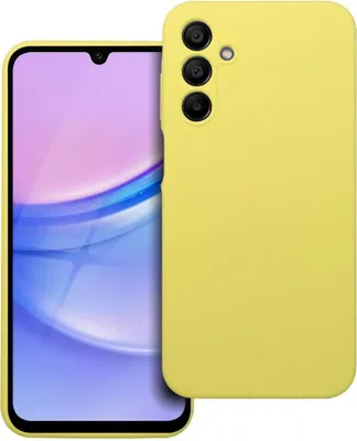 Image de SILICONE 2mm Housse pour portable compatible SAMSUNG A15 5G / A15 4G jaune
