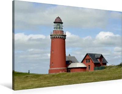 Produktbild von Calvendo  Textil-Leinwand 90 cm x 60 cm quer Bovbjerg Fyr, Prescher Werner; 7382304