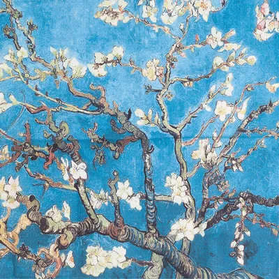 Produktbild von Museumeditions Lanzfeld - HTTW0007 - Geschirrtuch, Vincent Van Gogh, Mandelblüte, Baumwolle, 50cm x 70cm Schönes Geschirrtuch aus 100% Baumwolle.