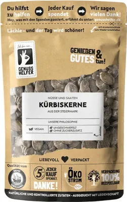 Produktbild von Steirische Kürbiskerne geschält, Arzneikürbis Kürbiskerne aus der Steiermark, 250g