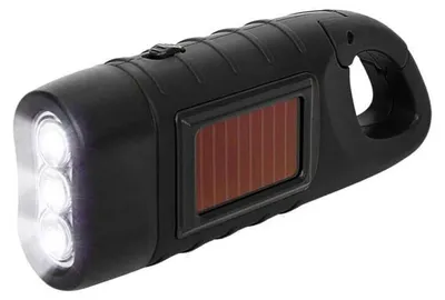 Obrázek produktu pro Verk 08381 Solární dynamo LED svítilna, černá