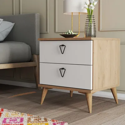 Zdjęcie produktu dla Skye Decor, Versa-Ce 3636, szafki nocne i szafki, dąb, blat z melaminy, 52 x 45 x 55,1 cm