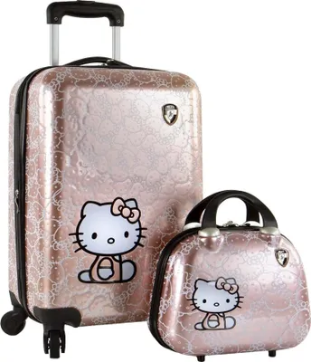 Produktbild von Sanrio Hello Kitty - 4-Rollen-Kindertrolley Beautycase 2tlg. 53 cm erw. (Hello Kitty)