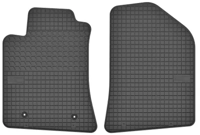 Produktbild von Gummi-Fußmatten vorne für Toyota Avensis II 2003-2008 (Kombi/Liftback/Limousine) – 2-tlg, Schwarz, passgenau