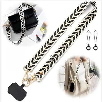 Produktbild von Handykette Breit, Verstellbares Handykette zum Umhängen, Umhängeband Handy, Band für Handyhülle mit Handyhalterung, für Handy, Schlüssel, Dienstauswei
