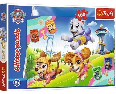 Obrázok produktu pre Puzzle 100 błyszczące psiaki Paw Patrol 14835