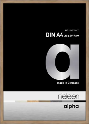 Obrázek produktu pro Hliníkový obrazový rám Nielsen Alpha 21x29,7 cm dub