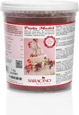 Produktbild von Saracino Modellierpaste Braun 1 kg