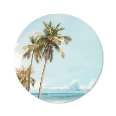 Produktbild von MuchoWow® Mauspad Mousepad Palme - Meer - Sommer 20x20 cm - Mousepads - Maus Mat - Pad - Mausunterlage - Schreibtischmatte
