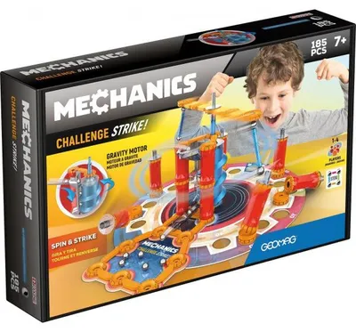 Image de Geomag mechanics challenge strike - 185 pieces - jeu de construction magnetique - 777