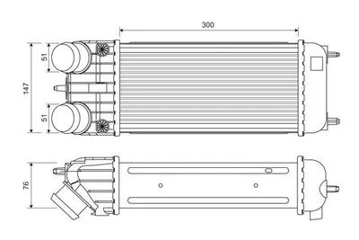 Produktbild von VALEO 818385 Ladeluftkühler LLK passend für PEUGEOT 207 (WA, WC) Turbo Intercooler