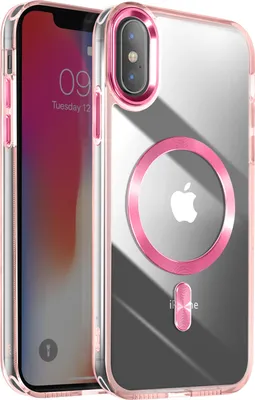 Produktbild von Avizar, MagSafe Hülle für Apple iPhone X / XS Cristal Color, Champagnerrosa