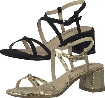 Produktbild von Tamaris Damen Riemchensandalen Sandalen 1-28204-28, Größe:39 EU, Farbe:Gold