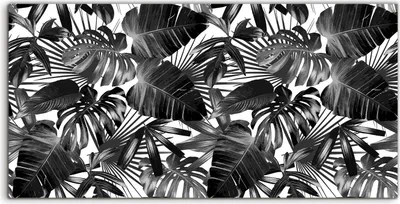 Produktbild von Coloray Acrylbild 140x70  Wandbild Acrylbilder Foto Bild Tropen Blatt Dunkle Stoff
