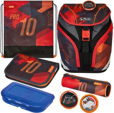 Produktbild von Herlitz Schulrucksack SoftLight Plus Sports 7-teilig