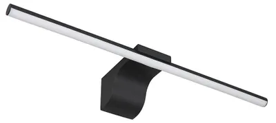 Produktbild von LED Wandleuchte, Badezimmerlampe, IP44, Schwarz, B 60,8 cm