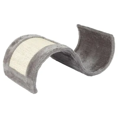 Produktbild von ZooRoyal Katzen Kratzwelle Grau 24 × 49 × 17 cm Kratzbrett Kratzmöbel Sisalbrett