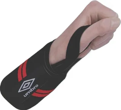 Immagine prodotto di Fasce per polsi Umbro - Supporti per polsi - Ausili per l'allenamento della forza - Fascia per polsi - Fascia per polsi - Fascia per polsi - Accessori per il fitness - 2 fasce per polsi - Nero/Rosso