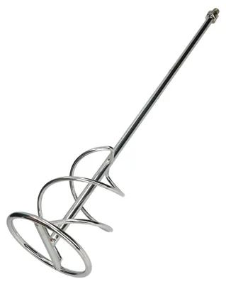 Imagen del producto de Batidora de mortero - Agitador espiral - Batidora de pintura - Rosca M14 - 140 mm - Acero - 610 mm de largo