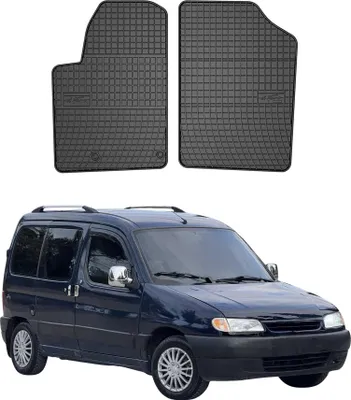 Image de 1996-2011 Citroen Berlingo Tapis de sol TPE noir 2 pcs