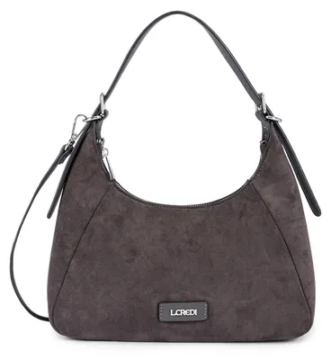 Image de L.CREDI sac à épaule sac à épaule bandoulière Sophronia Hobo Bag Iron marron foncé