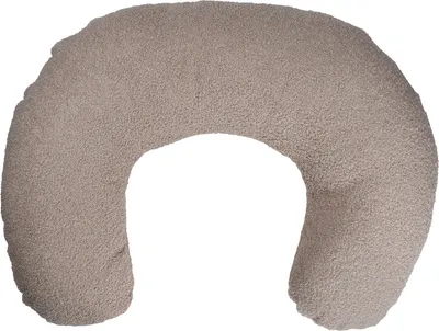 Produktbild von MamaLoes Teddy Bouclé Stillkissen in der Farbe Nougat, Größe Medium