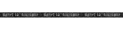 Produktbild von 18. Geburtstag | Banner schwarz / silber