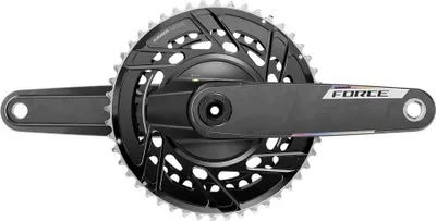 Produktbild von Sram Force Axs E1 Dub Threaded Kurbelgarnitur Mit Leistungsmesser Silber 165 mm / 50/37t Silber 165 mm