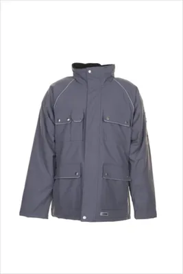 Produktbild von Planam Winterparka Canvas 320 Gr. XL grau/schwarz