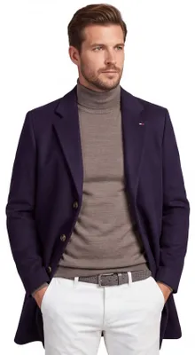 Produktbild von Mantel Tommy Hilfiger dunkelblau wasserabstoßend
