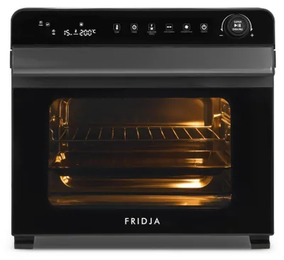 Heißluftfritteuse 30 L, 18 Programme, Rotisserie, Edelstahl