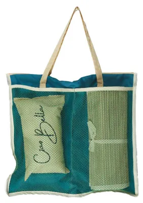 Immagine prodotto di Accessori da spiaggia con tasca e tappetino, colore blu