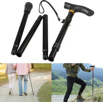 Image de Canne réglable, canne pliable, aide à la marche portable, canne pour aveugles pliable
