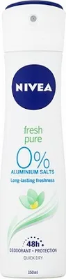 Produktbild von Nivea Fresh Pure 0% Aluminum Salts Spray Deodorant 150ml