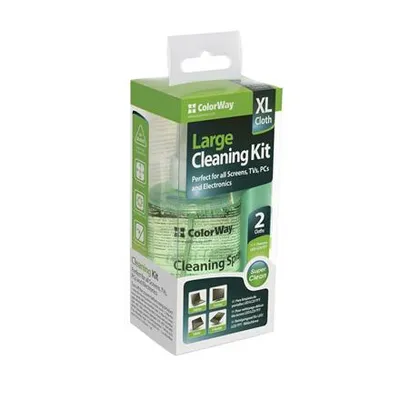 Produktbild von Bildschirmreiniger ColorWay Großes Reinigungsset 200ml und 2 Tücher (XXL und L)