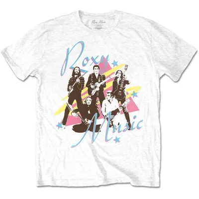 Produktbild von Roxy Music Guitars White L T-Shirt