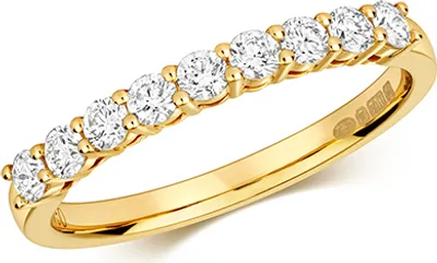 Produktbild von Funkelndes Feuer 18 Karat (750) Gold Diamant Damenring Brillant-Schliff 0.45 Karat H - SI2, 55 (17.5); TRS3244818KYRSO