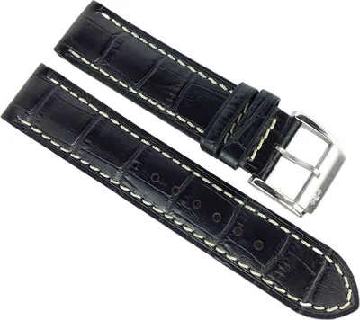Produktbild von Festina Uhrenarmband 21mm | Leder Band Dunkelblau 21mm F16276/3 F16276