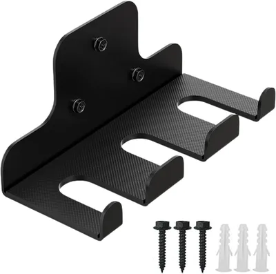 Zdjęcie produktu dla Hantle do sztangi – uchwyt do sztangi – sprzęt fitness – oszczędność miejsca – 24,5 cm – czarny