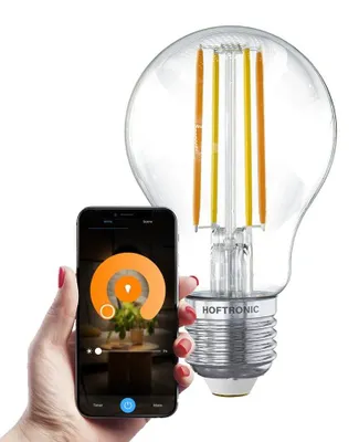 Produktbild von hoftronic Smart E27 LED-Glühlampe 7W 806lm 1800-3000K dimmbar transparent