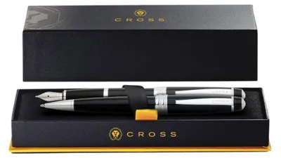 Produktbild von Schreibset Kugelschreiber und Füllfederhalter Cross Bailey M schwarz