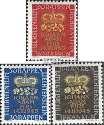 Produktbild von Briefmarken Liechtenstein 1945 Mi 240-242 (kompl.Ausg.) mit Falz Erbprinz