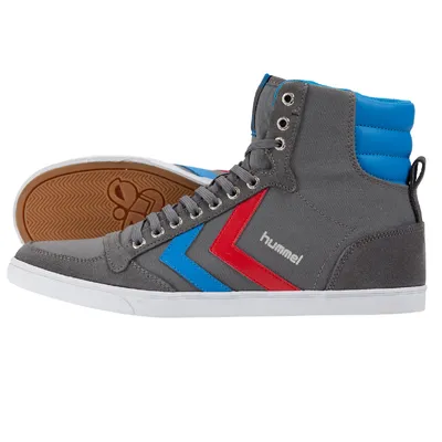 Produktbild von hummel Slimmer Stadil High-Top Sneaker Uni castlerock/ribbonred/bril blue 46