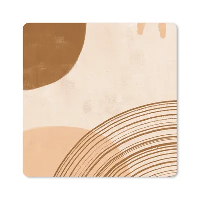 Produktbild von MuchoWow® Mauspad Mousepad Boho - Pastell - Abstrakt 20x20 cm - Mousepads - Maus Mat - Pad - Mausunterlage - Desk Mat - Bureauartikeln