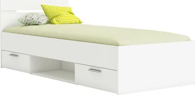 Produktbild von Kinderbett / Jugendbett Damboa 03, Farbe: Weiß - Liegefläche: 90 x 200 cm (B x L)