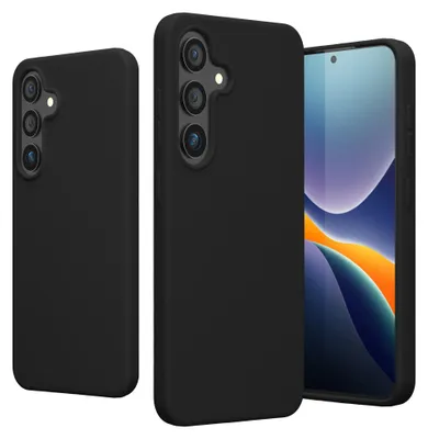 Produktbild von kwmobile Handyhülle für Samsung Galaxy S25 Hülle - Case Silikon - Kabelloses Laden - Schutzhülle Cover in Schwarz